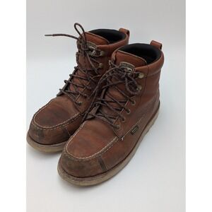Red Wing Irish Setter Ashby Mens 9.5 D Brown Leather Waterproof Toe Work Boots